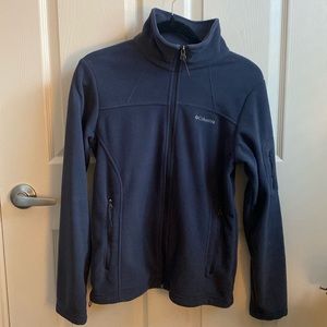 Columbia structured blue zip up